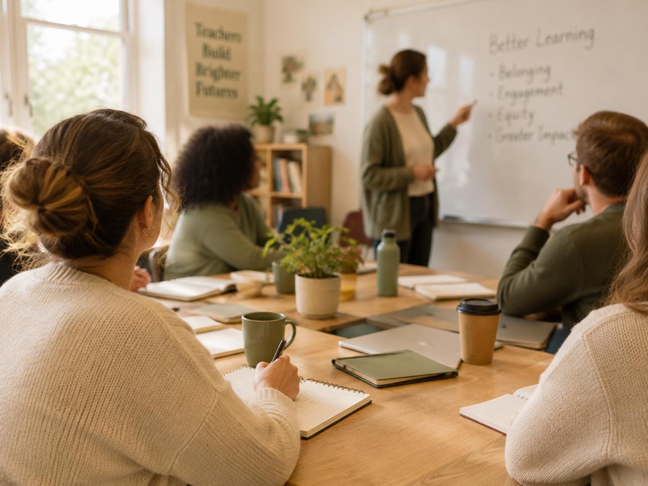 Teachers in a workshop